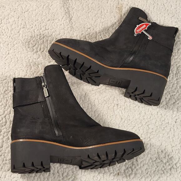 NEW Blondo Dakota Waterproof Bootie suede leather black boots womens size 10 - Picture 3 of 9